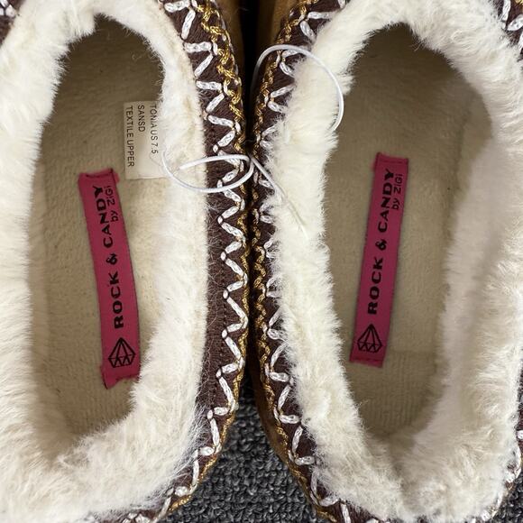 Rock And Candy By Zigi Tan Brown Slip On Platform Clog Size 7.5 - Picture 2 of 7